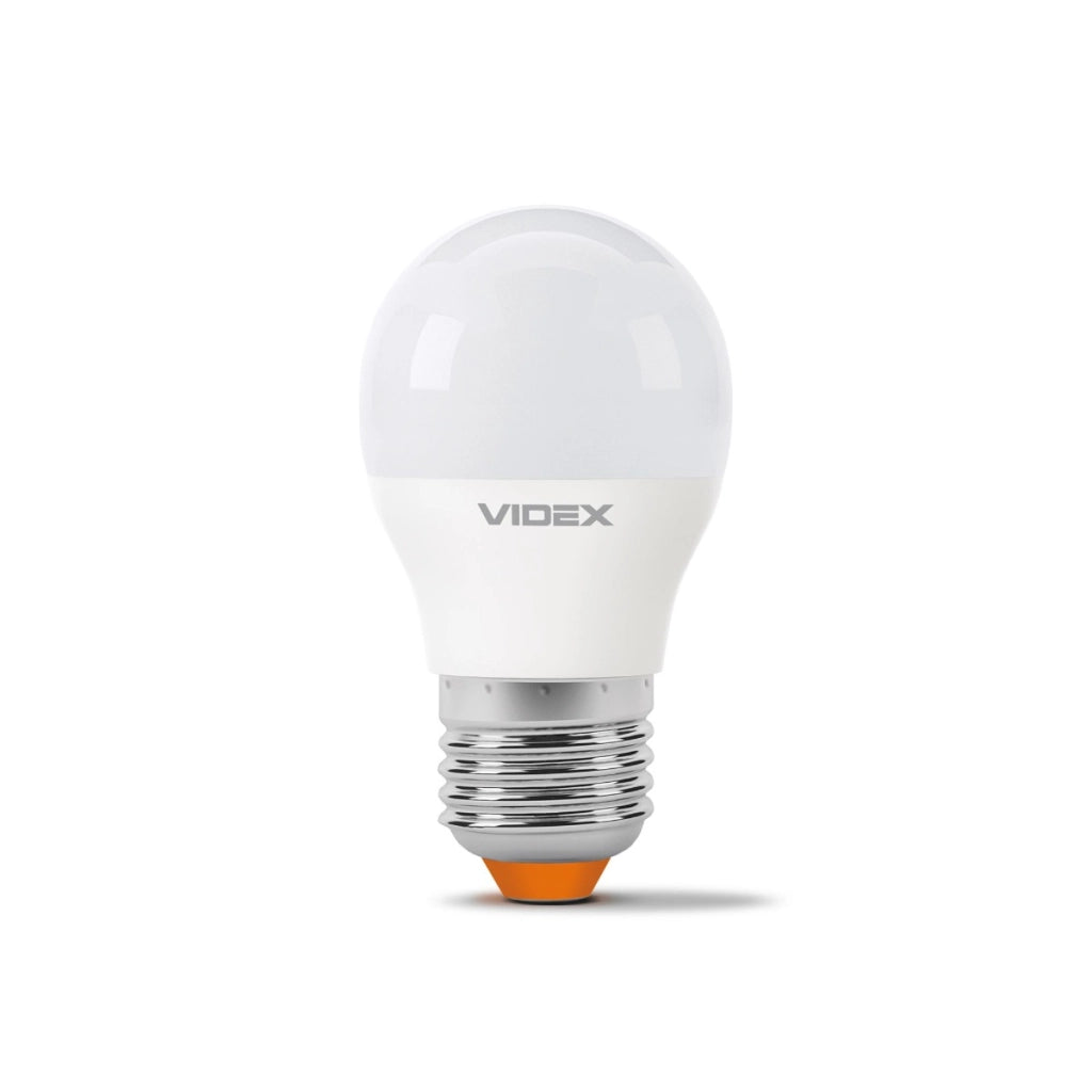 Lampadina LED G45 bianca 7W E27 calda 3000K 630lm Videx