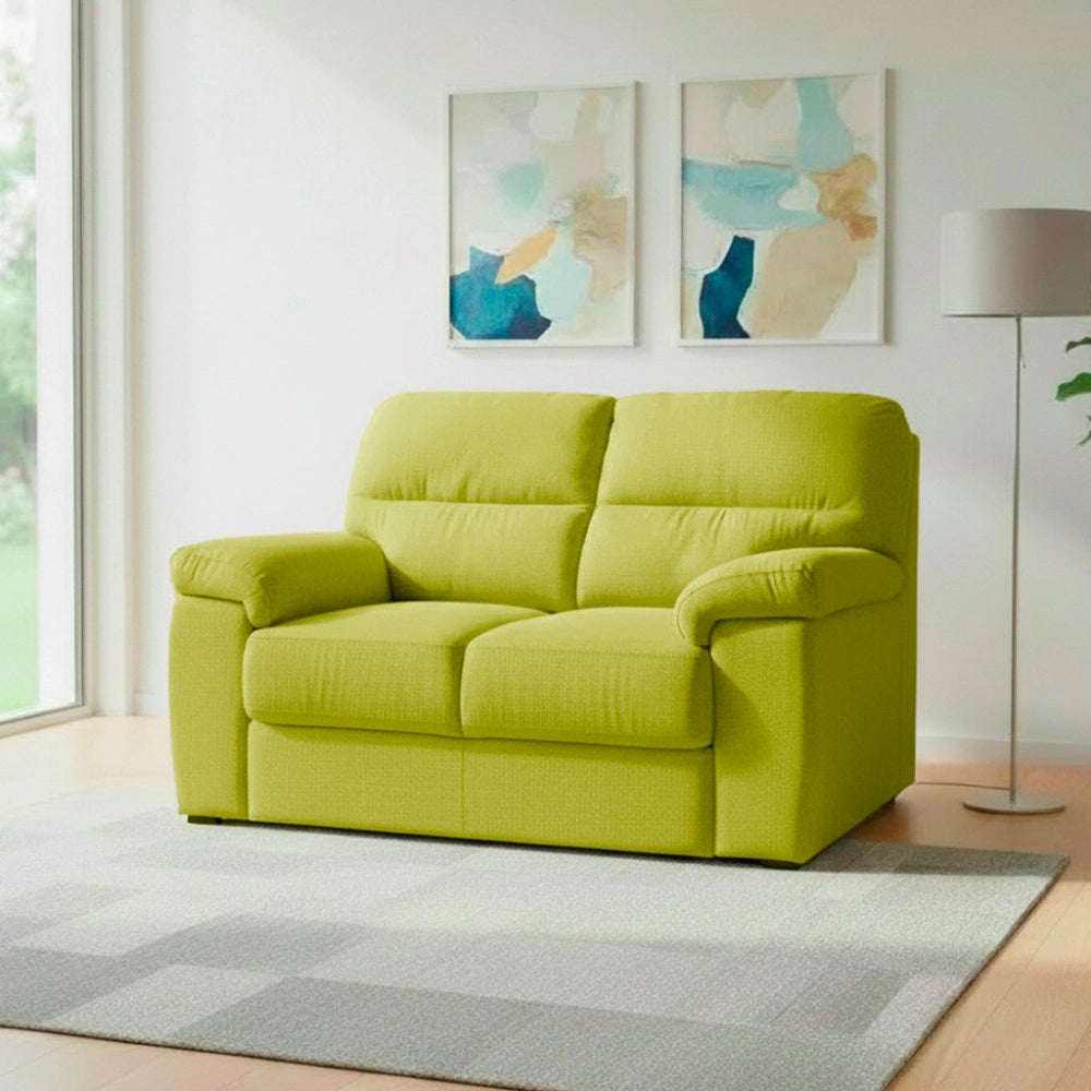 Divano 2 posti Alenda tessuto Roma16 colore Verde 160x98x92h