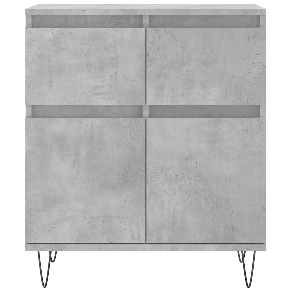 Credenza | Madia | Buffet da pranzo | Armadio da pranzo Grigio Cemento 60x35x70 cm in Legno Multistrato