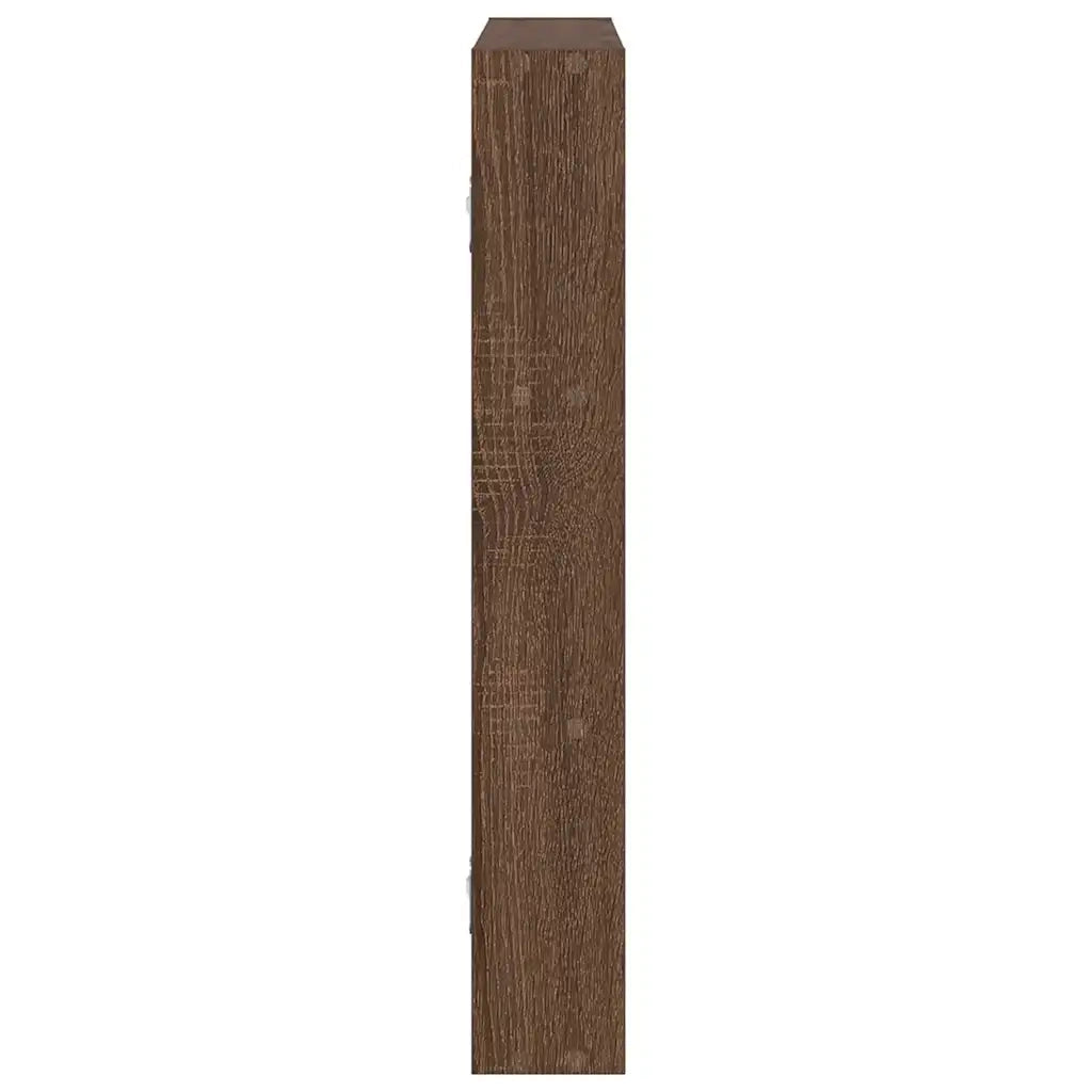 Mensola a Muro Rovere Marrone 43x9x60 cm in Truciolato 860055