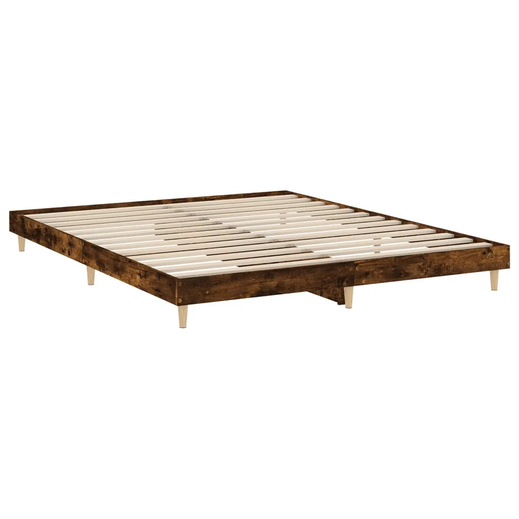 Giroletto senza Materasso Rovere Fumo 160x200 cm in Truciolato