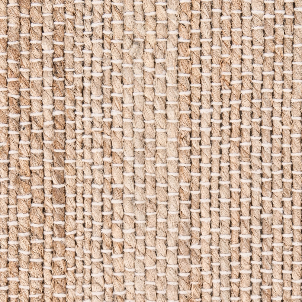 Tappeto beige chiaro in juta 160 x 230 cm Rettangolare Tessuto Stile rustico Soggiorno Camera da letto