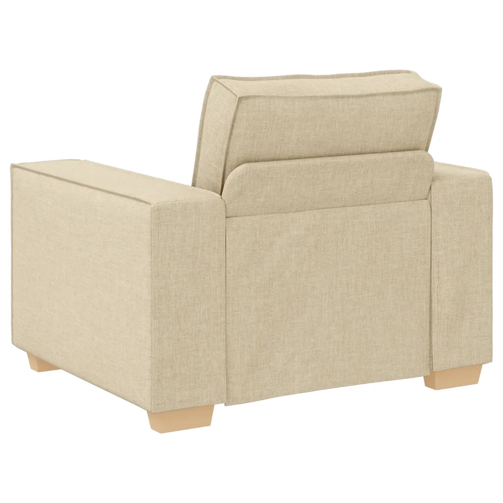 Poltrona Divano Crema 100x78x84 cm Tessuto 4104967