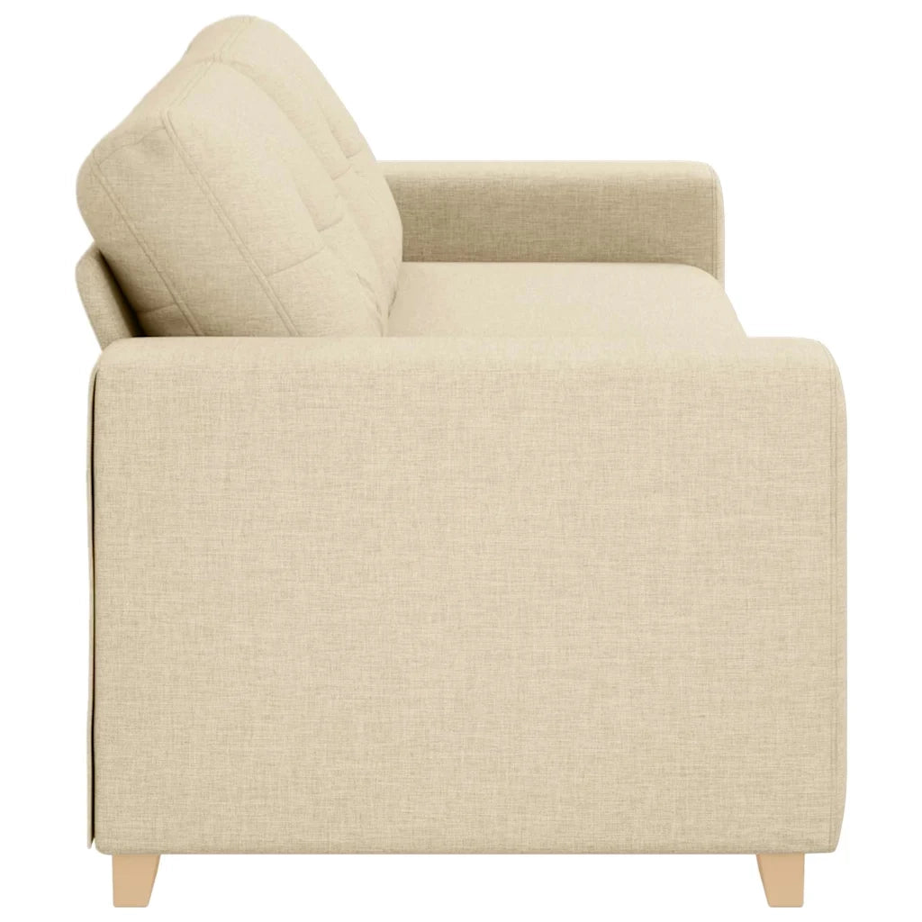 Divano 3-Persone con cuscino Crema Tessuto 4105095