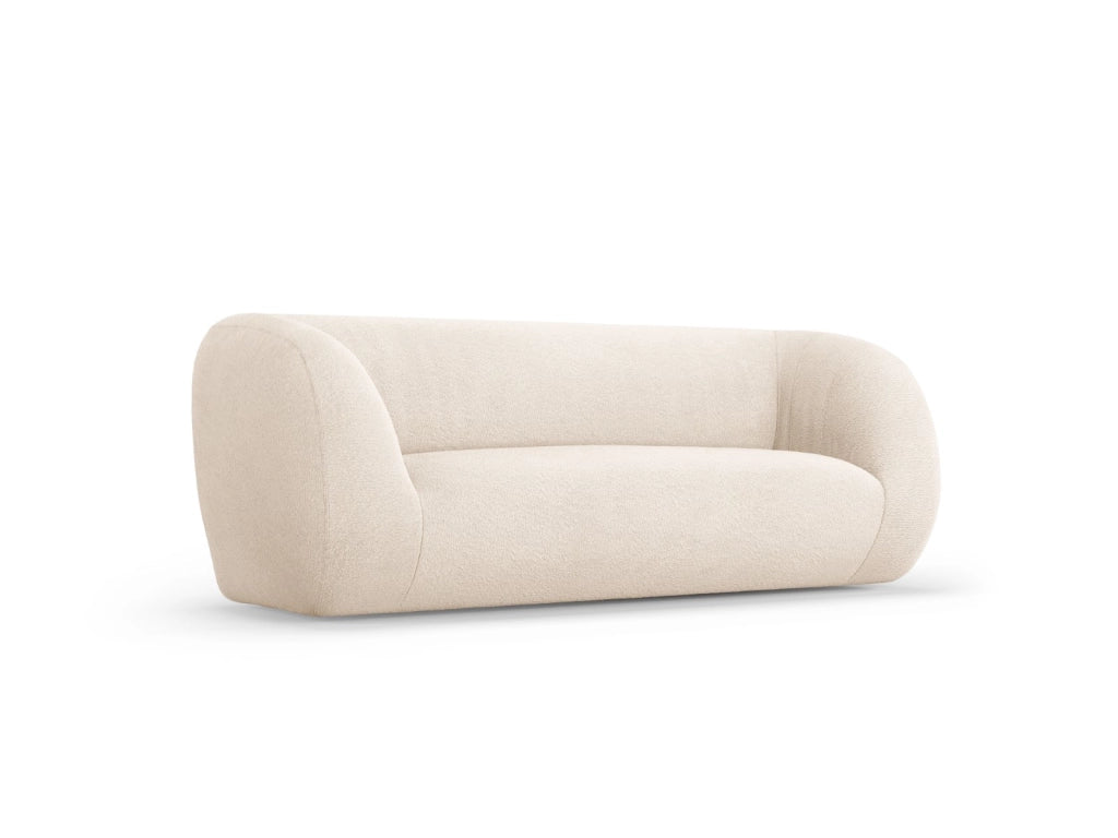 Cosmopolitan Design - Divano "Essen" 2 posti in bouclé beige 