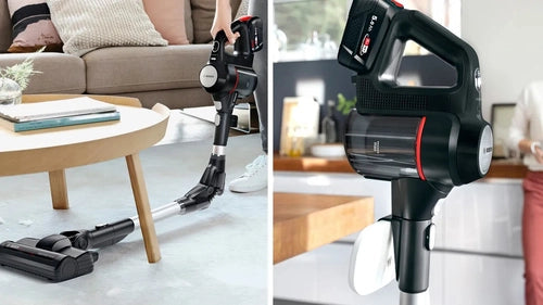 Bosch BSS715FRSH scopa elettrica Aspirapolvere a bastone 2 in 1 Batteria Secco Senza sacchetto 0,3 L Nero, Argento 5 Ah