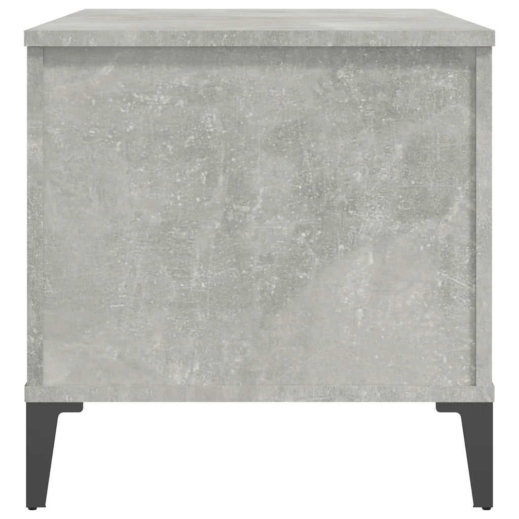Tavolino Salotto Grigio Cemento 90x44,5x45 cm Legno Multistrato 819592