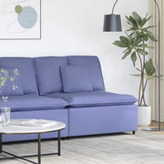 vidaXL Modulo Centrale Divano Modulare con Cuscini Blu Jeans 100 cm