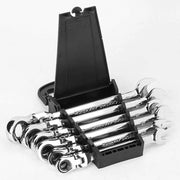 Set di 6 chiavi a rasoio 8-17 mm, acciaio carbonio 45#, attrezzo multifunzionale per progetti di fai da te