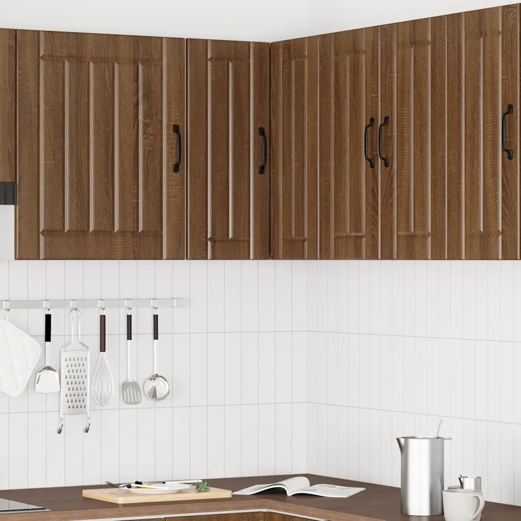 Pensile da Cucina ad Angolo Lucca Rovere Marrone in Truciolato 853864