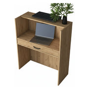 Mappano, Scrivania un Cassetto, 40x90x110h cm Marrone Noce