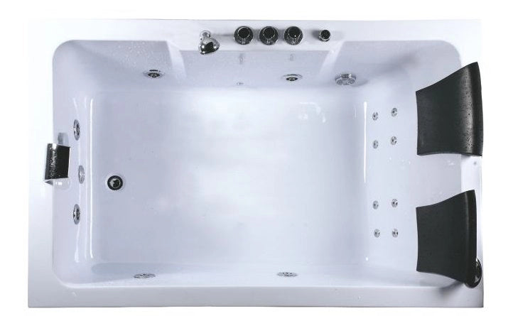Vasca idromassaggio rettangolare due posti 185x120x66cm Relpunt Settra