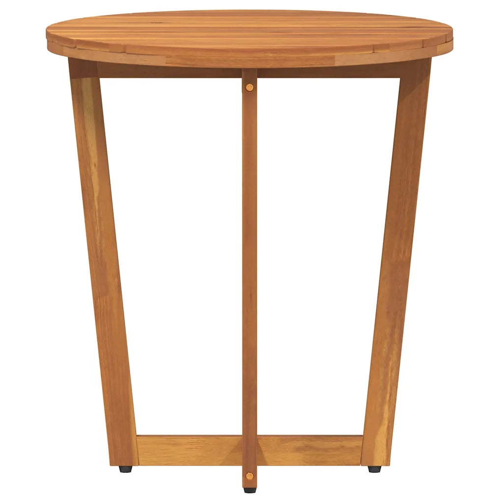 Tavolino da giardino rotondo Ø55x60 cm in Legno Massello di Acacia 4108132