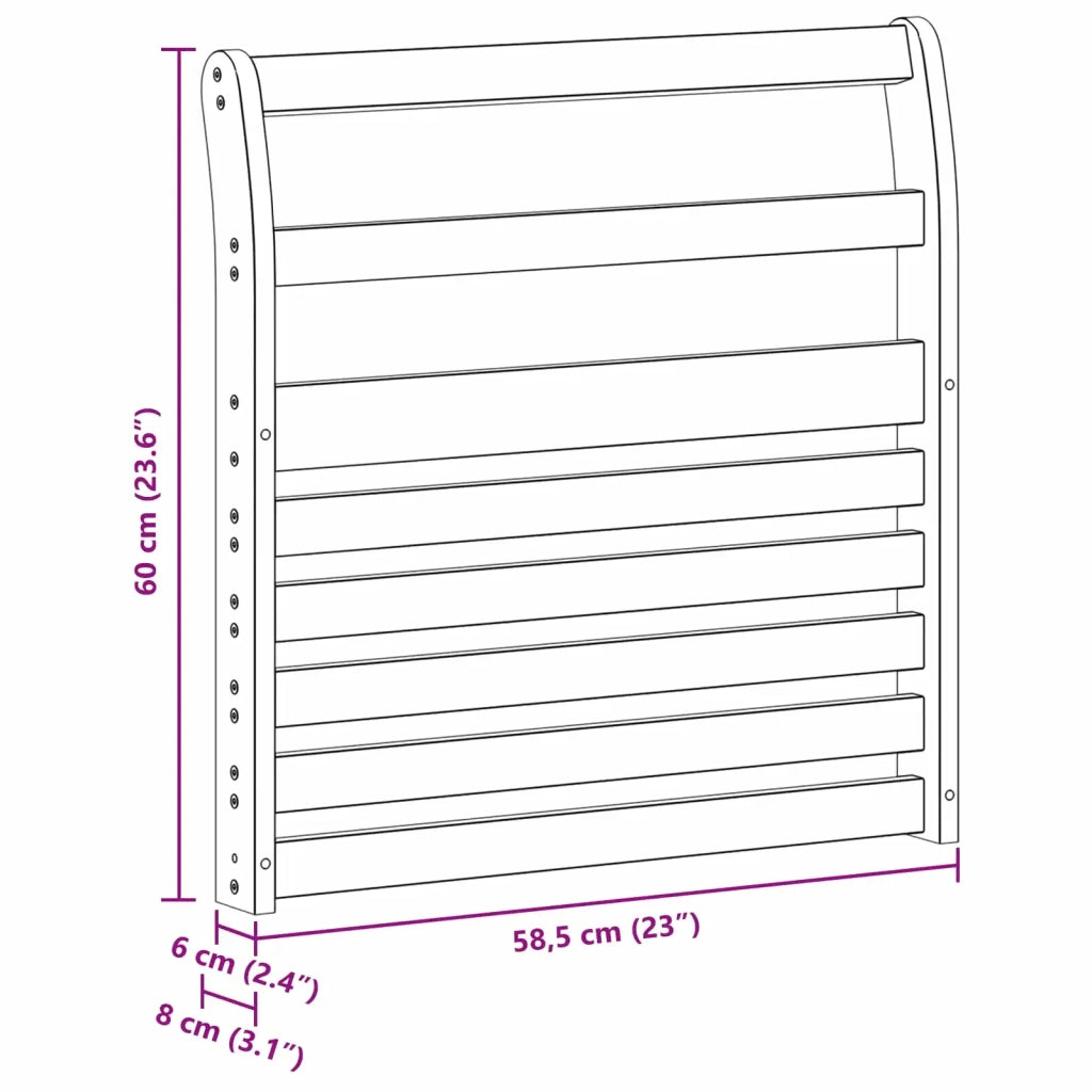 Modulo Braccioli 2 pz Bianco 58,5 x 8 x 60 cm 901525