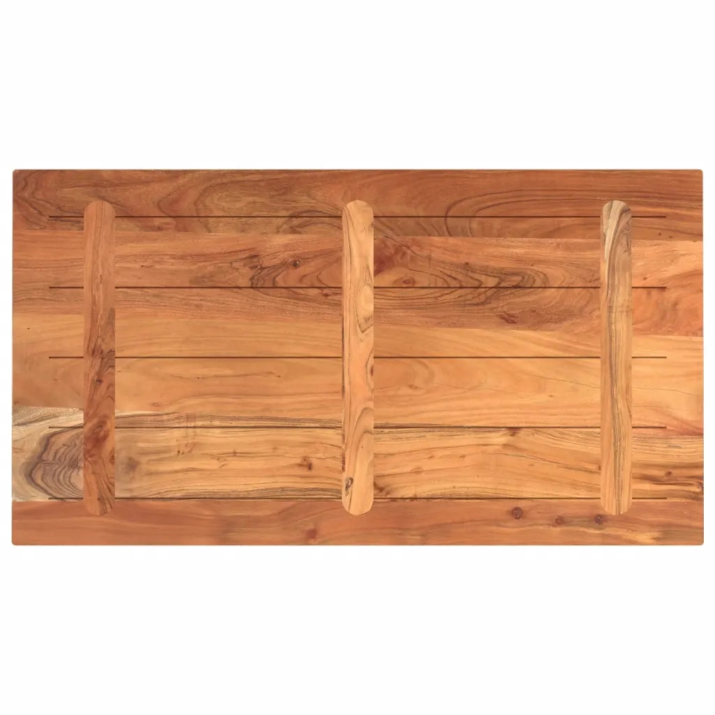 Piano Tavolo 100x60x2,5 cm Rettangolare Legno Massello Acacia