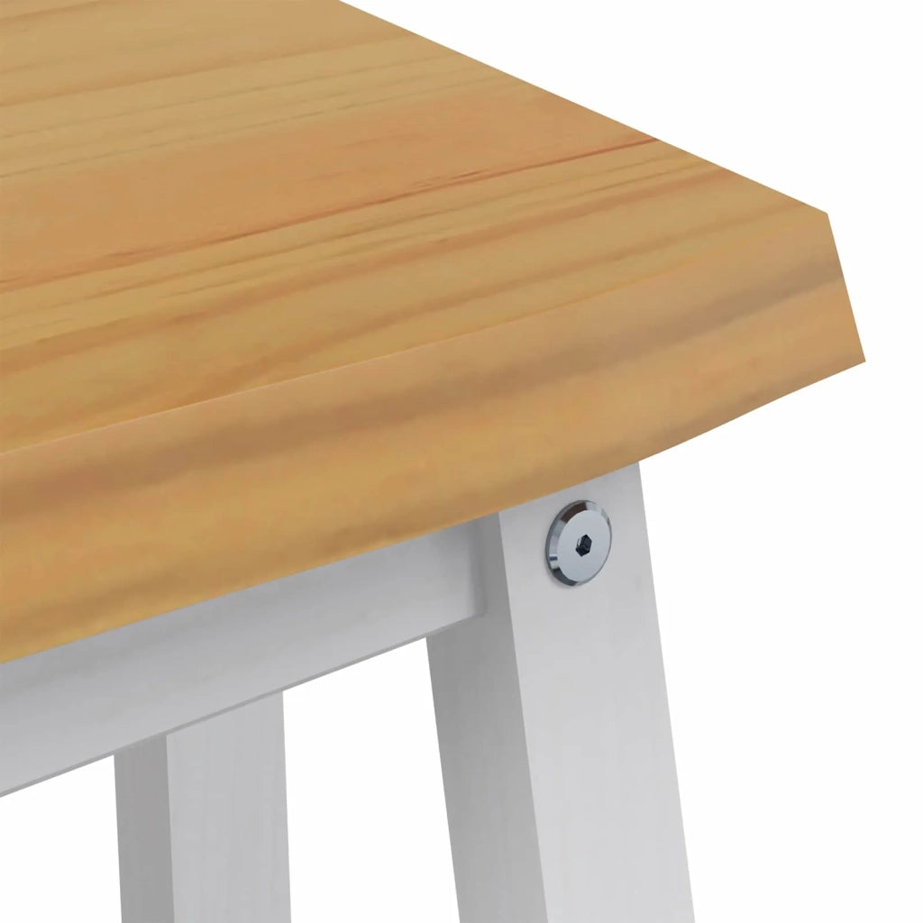 VidaXL Panchina da pranzo EKAI Bianco 91,5 x 29 x 45,5 cm 42037010