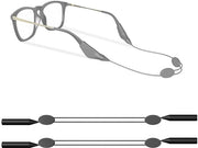Set di occhiali sportivi da 2 pezzi - Cinturino regolabile - Cinturino antiscivolo in silicone - Leggero - Duraturo - Accessorio pratico - Cinturino per occhiali