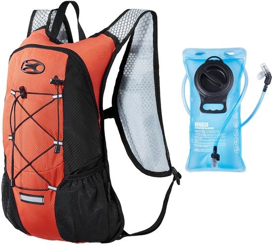 Zaino impermeabile, 420D Waterdicht Polyester, con 2L BPA-Vrije Tpu Waterblaas, Multi-compartmenti, per Escursioni, Corsa, Bicicletta, Campeggio e Escavazione