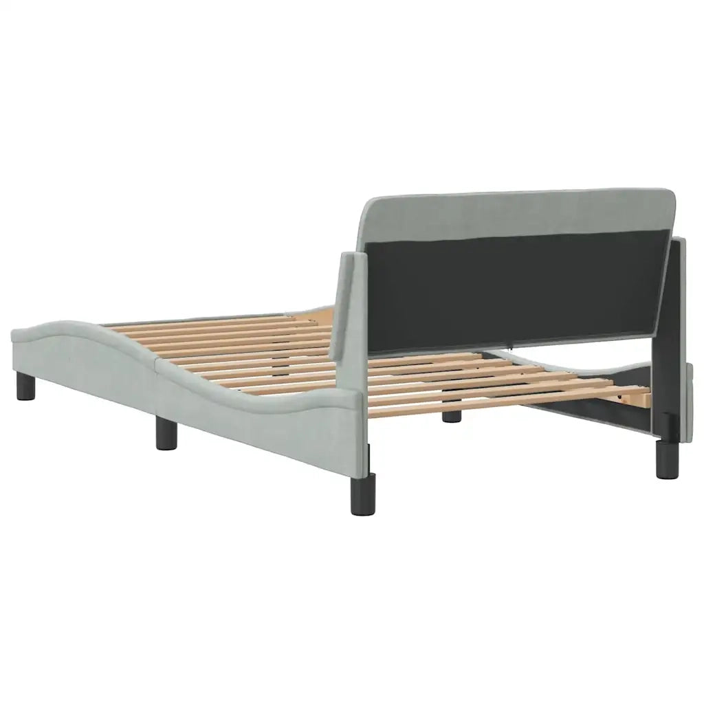 Giroletto Dover Grigio Chiaro 100x203 cm in Velluto 373274