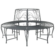 Panchina per Alberi 8-Numero di posti Ø 160 x 89 cm Acciaio 42029521