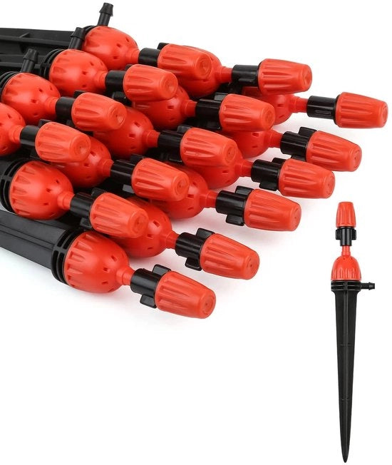 Irrigatore a gocce da 25, adattabile per connessioni 1/4 pollici di tubo di irrigazione