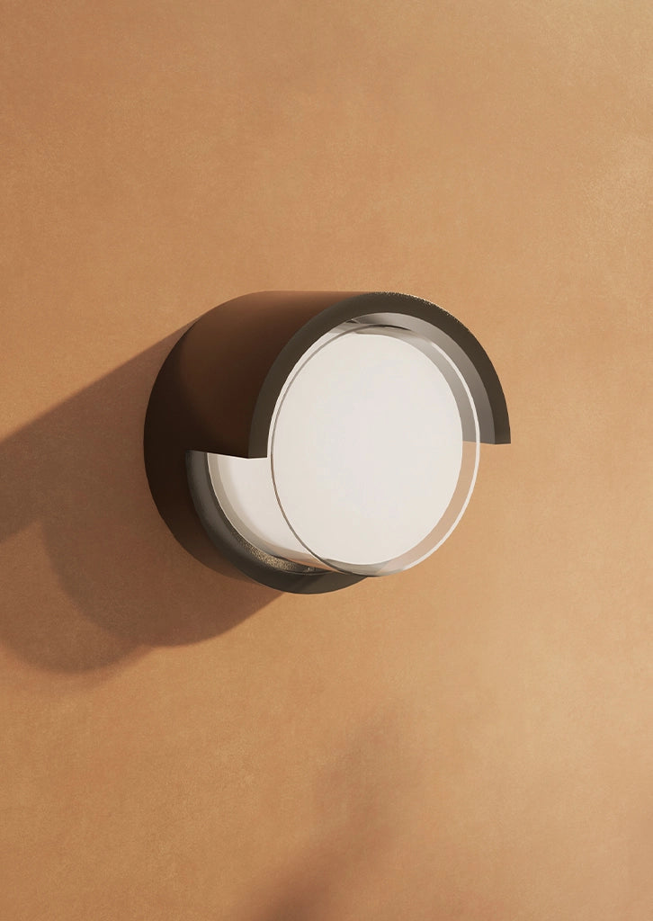 Applique LED da Esterno Blis Rettangolare 24W CCT Switch 2700K/3200K/4000K Bianco Opaco - Illuminazione Parete Design - Beneito & Faure