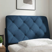 Cuscino Testiera Blu 80 cm in Tessuto 4019197