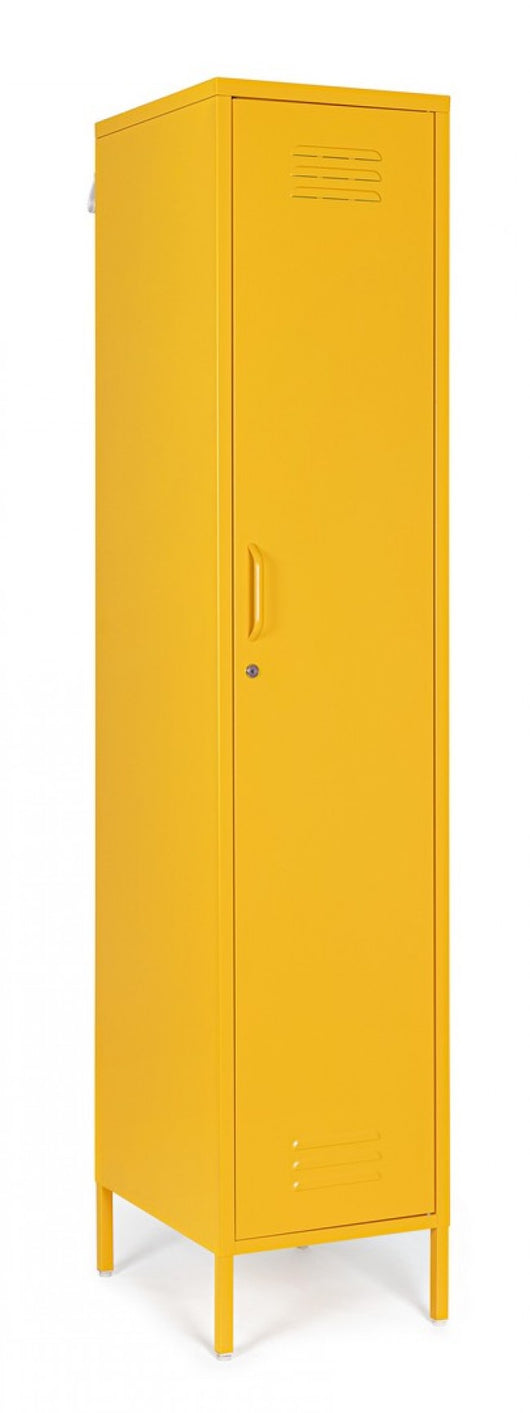 Armadio 1 Anta 38x46x185 cm Cambridge in Acciaio Giallo