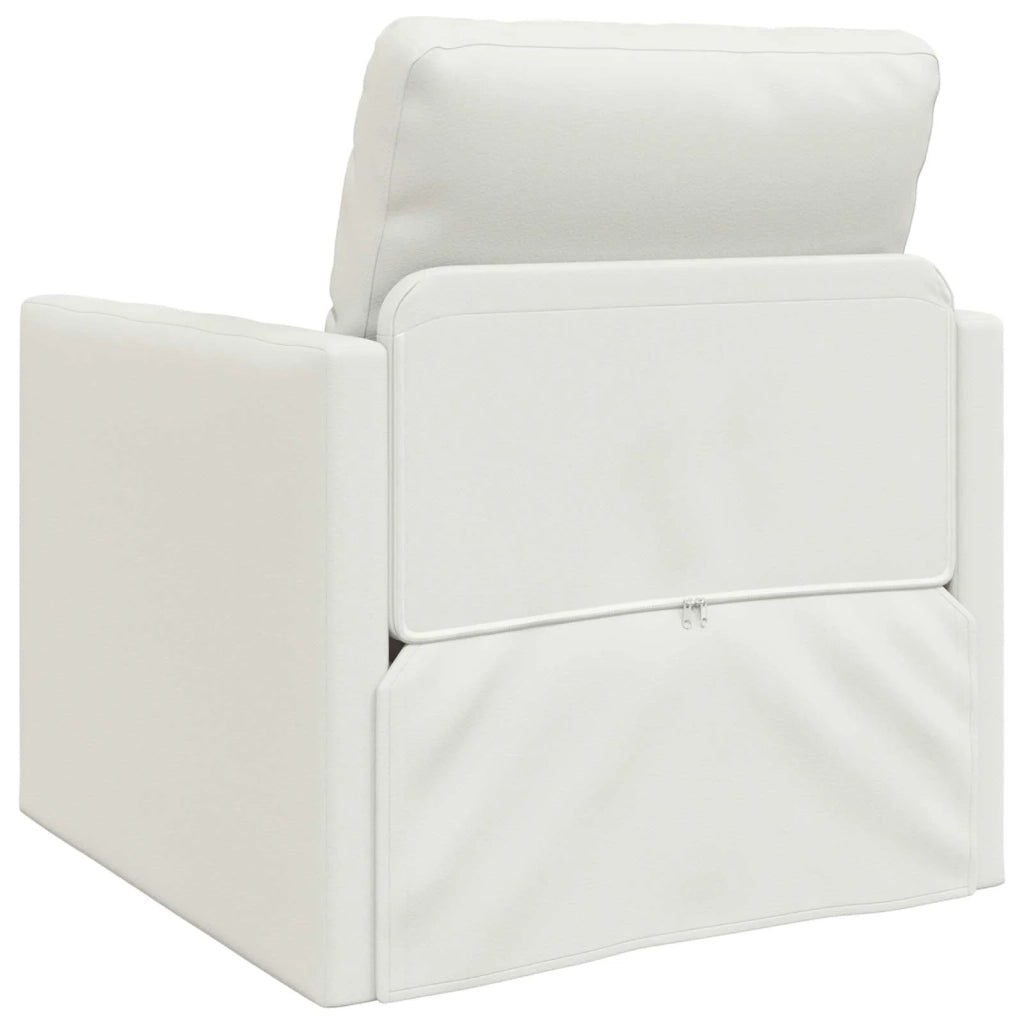 Divano letto 60cm Bianco Pelle Artificiale 4106636