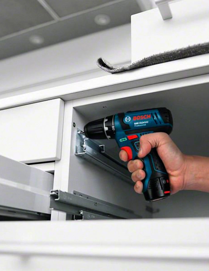 Trapano a Percussione BOSCH GSB 12V-15 (1 x 3,0 Ah + GAL12V-40 + L-Boxx 102)
