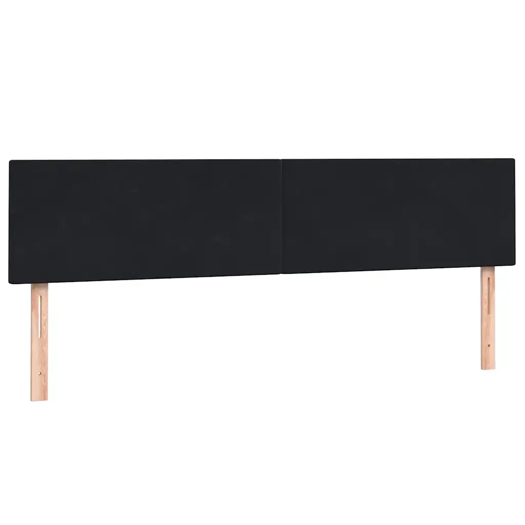 Giroletto a Molle con Materasso Nero 200x220 cm in Velluto 3316085