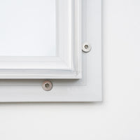 Bacheca da Esterno con Apertura a Ribalta 58,5x76x4,7 cm in Alluminio Grigio Chiaro