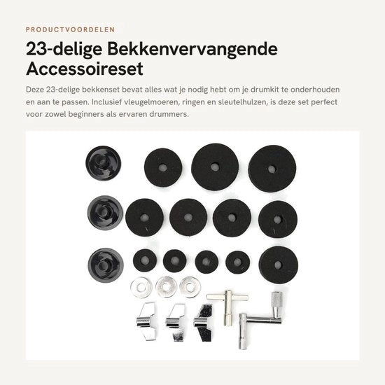 Kit di sostituzione per carter 23 pezzi - Viti a vela - Anelli - Chiavi a bussola - Accessori di sostituzione per carter - Nero - Kit di carter
