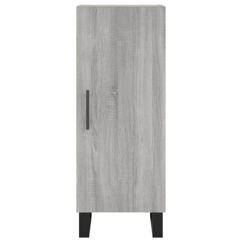 Buffet credenza cassettiera armadio mobile contenitore organizer cucina soggiorno salotto rovere Sonoma alto 34,5 x 34 x 180 cm legno ingegnerizzato grigio 02_0035297