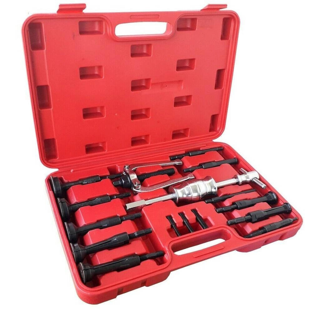 Trade Shop - Kit Estrattore Per Cuscinetti Interni Martello Scorrevole Set Rimozione 16 Pezzi -