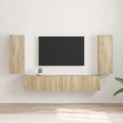 Mobile TV da parete 2 pz-Set di 2 Mobile TV a Muro-Credenza TV Sonoma 30 x 31 x 80 cm