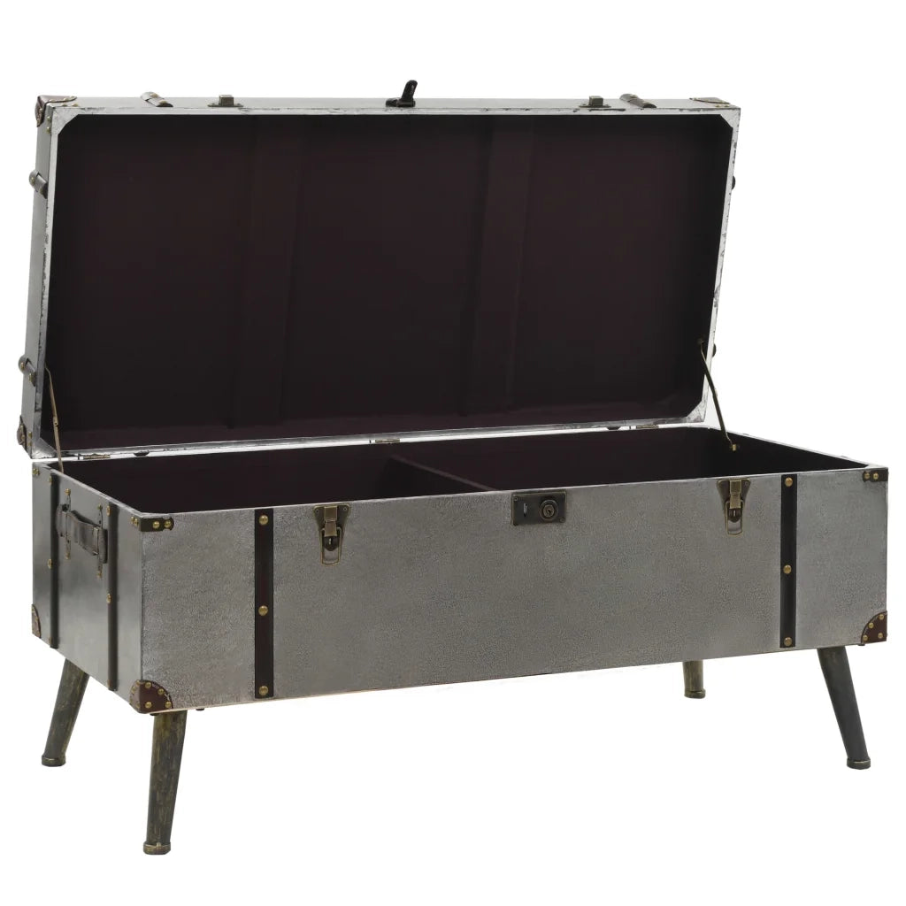 Tavolino da Salotto in MDF e Alluminio 102x51x47,5 cm 245759