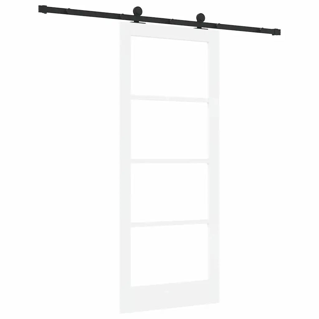 Porta scorrevole ORKDAL Bianco e Nero 83 x 202 cm 3332026