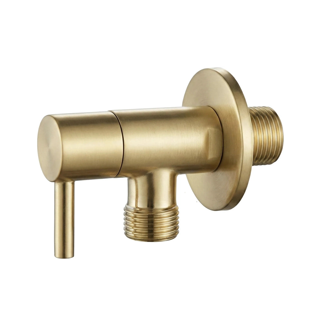 Valvola Ad Angolo 1/2" X 3/8" Brush Gold
