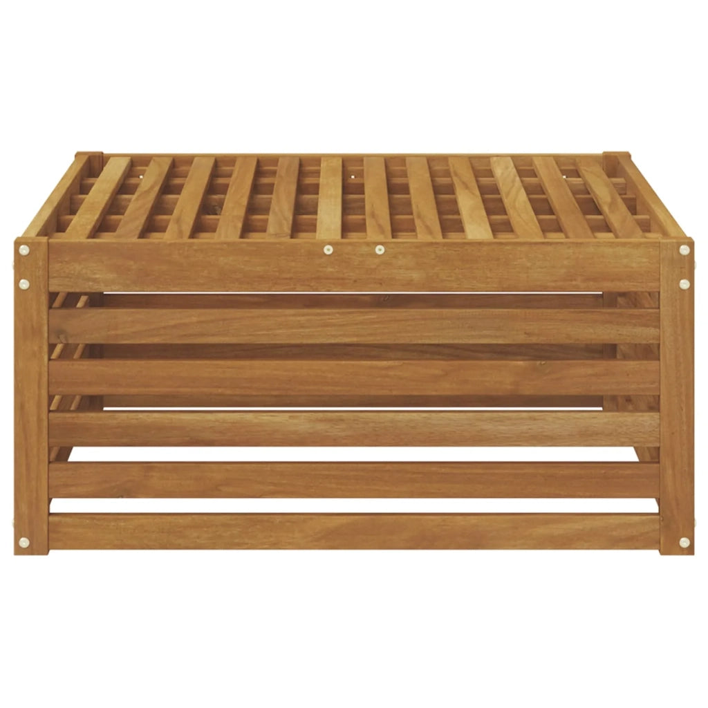 Sedia da giardino-Poggiapiedi da Esterno Naturale 79 x 79 x 37 cm 601194