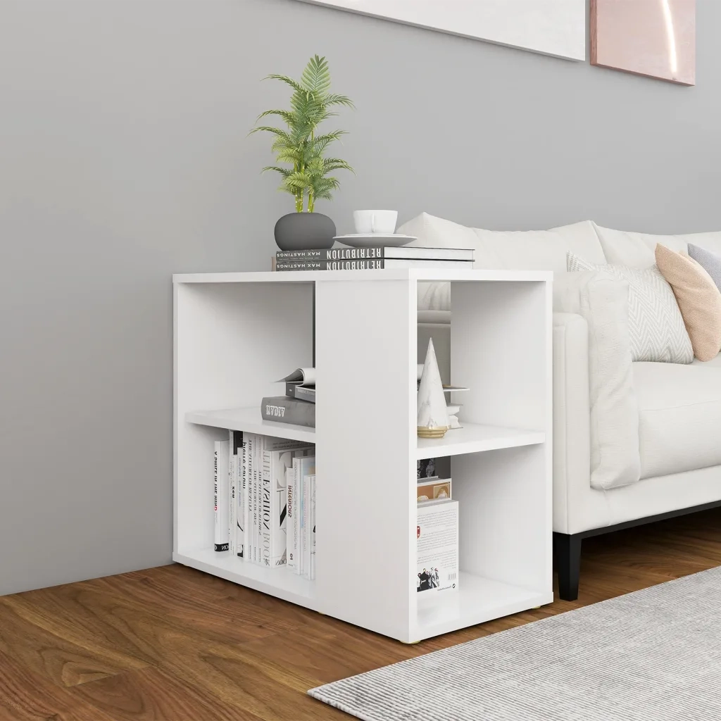 Credenza | Madia | Buffet da pranzo | Armadio da pranzo Bianca 60x30x50 cm in Legno Multistrato