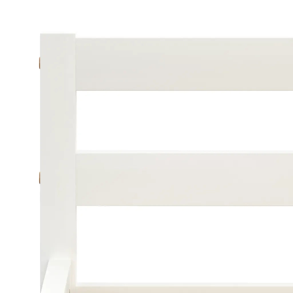 Letto matrimoniale | Letto per adulti | Giroletto senza Materasso Bianco 180x200 cm in Legno di Pino