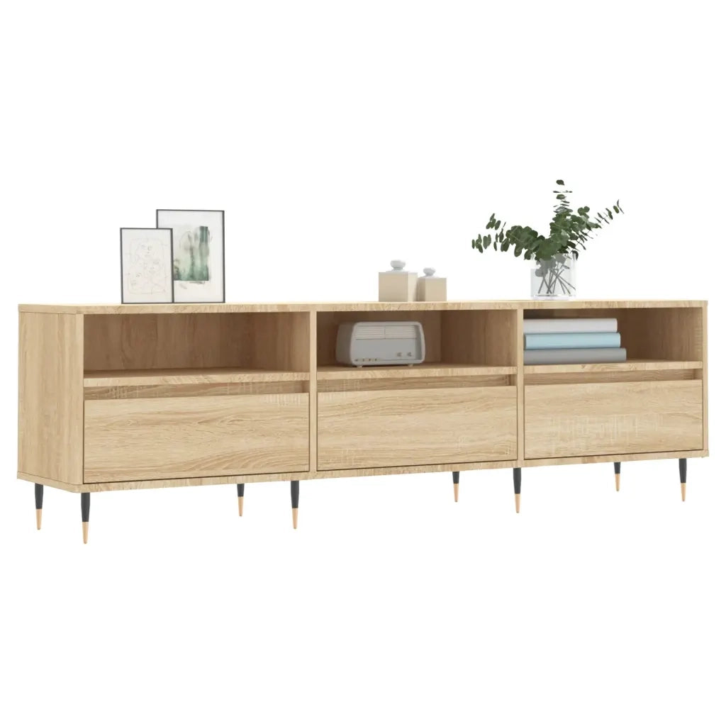 vidaXL Mobile Porta TV Rovere Sonoma 150x30x44,5 cm Legno Multistrato