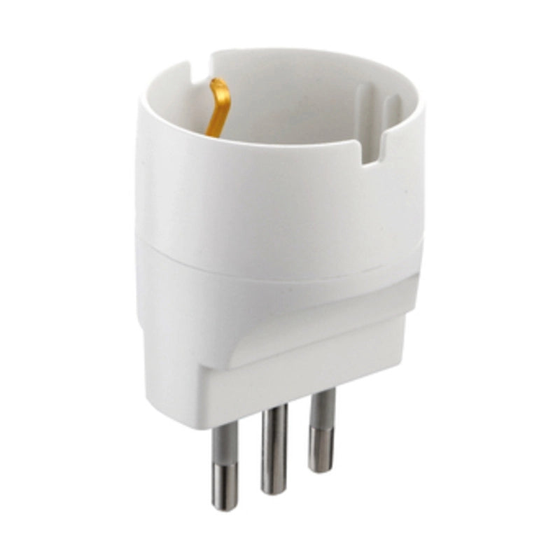 ADATTATORE SCHUKO 10A 2P+T BIANCO FIG.8- ELECTRALINE 3PMARK- 25,0 pz