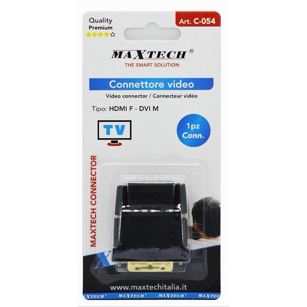 Trade Shop - Connettore Video Adattatore Da Dvi Maschio A Hdmi Femmina Tv Convertitore C-054 -