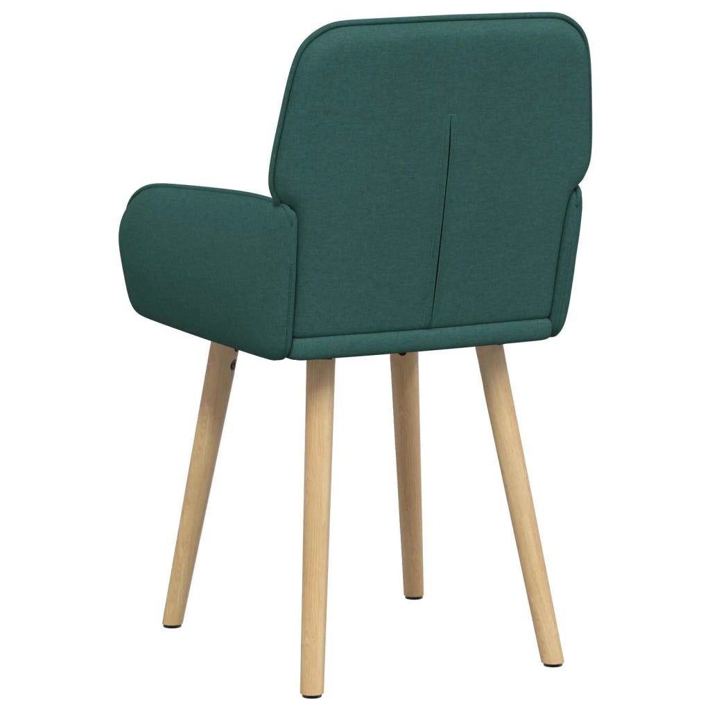 Sedie da pranzo 4 pz Tessuto Verde Scuro 56,5 x 50 x 87,5 cm 3428197