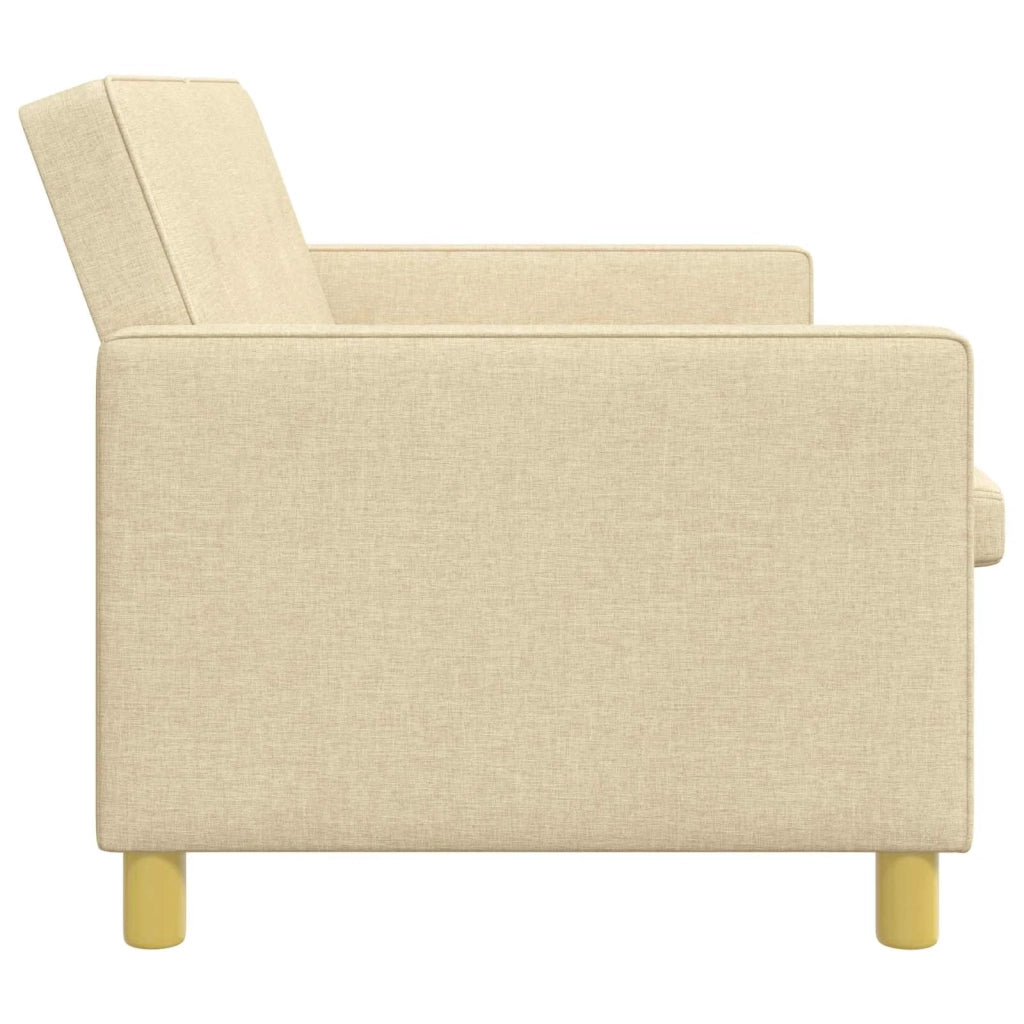 Divano letto | Sof¨¤ letto | Letto singolo Estraibile Crema Tessuto