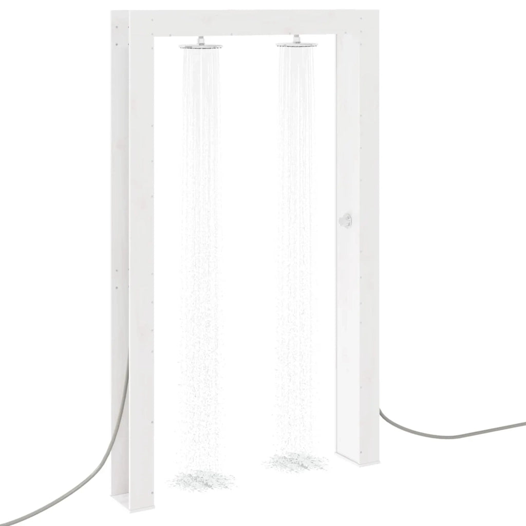 Doccia da esterno Bianco 137 x 23 x 226 cm