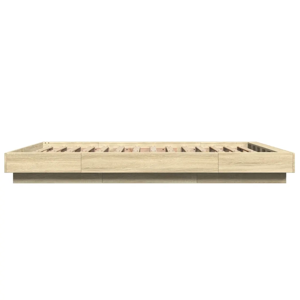 Giroletto-Struttura Letto Rovere Sonoma 140x200 cm in Legno Multistrato 861590