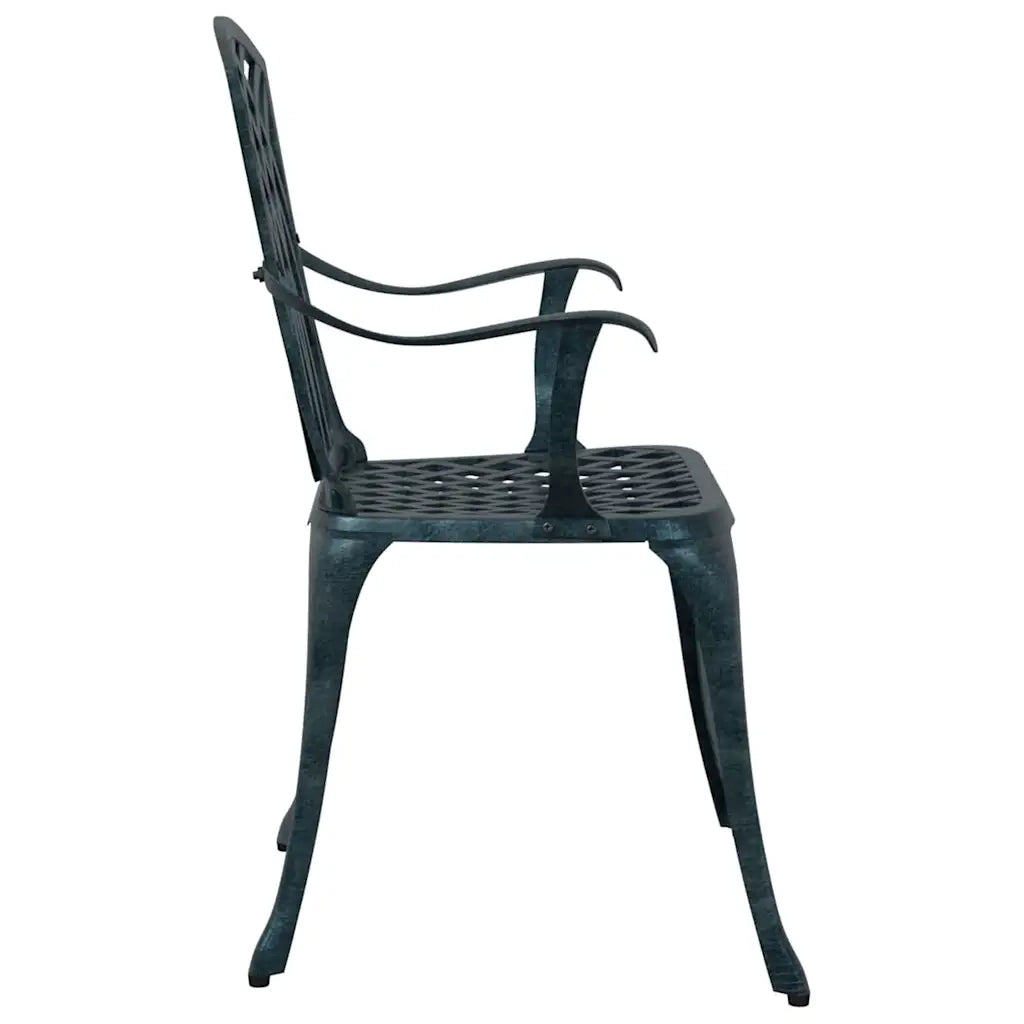 Sedia da Giardino 2 pcs Verde 53 x 51 x 88,5cm Alluminio 42002401
